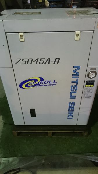 スクロールコンプレッサーMITSUI ZS045A-R 3.7kw scroll compressor｜MadeinJapan used  machine for sale and export,金属加工・中古機械,For metalworking,【飯村製作所】